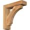 Ekena Millwork Imperial Block Rough Sawn Bracket w/ Offset Brace, Western Red Cedar, 4"W x 14"D x 14"H BKT0402X14X14IMP05RWR - alternate 1